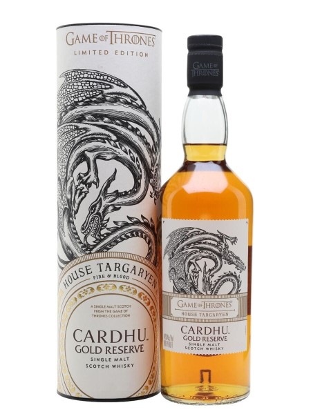 Whisky Cardhu Gold Reserve Gra o Tron Game of Thrones House Targaryen 0,7L 40% w pudełku